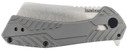 Kershaw 3445 Static 2.90 in Folding Cleaver Plain Satin 8Cr13MoV SS Blade Gray PVD Stainless Steel Handle Includes Pocket Clip, Knife