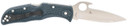 Spyderco C243PGYW Endela Lightweight 3.41 in Folding Clip Point Plain VG-10 SS Blade Blue/Gray FRN Handle Includes Pocket Clip, Knife