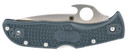 Spyderco C243PGYW Endela Lightweight 3.41 in Folding Clip Point Plain VG-10 SS Blade Blue/Gray FRN Handle Includes Pocket Clip, Knife