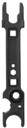 TacFire TL022 Armorers Combo Wrench Black Steel, Rifle AR Platform Steel Handle