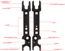 TacFire TL022 Armorers Combo Wrench Black Steel, Rifle AR Platform Steel Handle