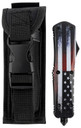 Templar LUS331 US Flag Gen II Large 3.50 in OTF Drop Point Plain Black Oxide Stonewashed 440C SS Blade/ 5.25 in US Flag Aluminum Handle Features Glass Breaker Includes Pocket Clip/Sheath, Knife