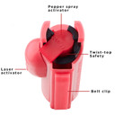 Guard Dog PSGDAFPK AccuFire OC Pepper 0.50 oz Pink Includes Belt Clip/Case/Key Ring