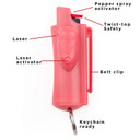 Guard Dog PSGDAFPK AccuFire OC Pepper 0.50 oz Pink Includes Belt Clip/Case/Key Ring