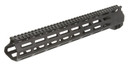 Aim Sports USAS003 Wraith Handguard 15 in M-LOK Style with Black Anodized Finish for AR-15, M4