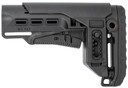 NcStar VG087052 Tactical PCP52 Mil-Spec Stock Black Synthetic Collapsible with Adjustable Cheekpiece