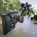 Woox SHCHS00110 Furiosa Chassis Midnight Gray Aluminum Aluminum Chassis w/Adjustable Cheek Fits Remington 700 M5 DBM Short Action 31 in OAL Right Hand
