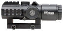Sig Sauer Electro-Optics SOB33102 Bravo3 Battle Black 3 x 24 mm 300 Blackout Horseshoe Dot Red Reticle, Red Dot Sight