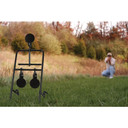 Caldwell 1071002 Resetting, Handgun Resetting Steel Target Black/Orange Circle Illustration Impact Enhancement Motion 3.50 in