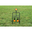 Caldwell 1071002 Resetting, Handgun Resetting Steel Target Black/Orange Circle Illustration Impact Enhancement Motion 3.50 in