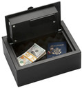 Bulldog BD1030 Digital Top Open Vault Standard Keypad Entry Black Powder Coat Steel 11.80 in x 8.70 in x 4 in , Gun Safe