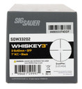 Sig Sauer Electro-Optics SOW33202 Whiskey3 Black Anodized 3-9x40mm 1 in Tube Quadplex Reticle