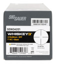 Sig Sauer Electro-Optics SOW34201 Whiskey3 Black Anodized 4-12x50mm 1 in Tube Quadplex Reticle