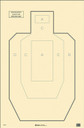 Action Target IPSCP100 Military IPSC/USPSA IPSC Paper Hanging 23" x 35" Black/White 100 Per Box