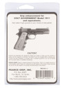 Pearce Grip PG19111 Finger Groove Insert FG Black Rubber for 1911 Government