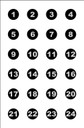Action Target VB24100 Training Military Command Circle Paper 23" x 35" Black/White 100 Per Box