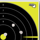 EZ-Aim 15214 Splash Reactive Bullseye Non-Adhesive 12 Pack Paper Targets