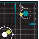 Allen Girls With Guns 15280 Splash Self-Adhesive Paper Black/Teal Grid 5 Pack