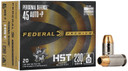 Federal P45HST1S Premium Personal Defense 45ACP+P 230gr HST Jacketed Hollow Point 20 Per Box/10 Case Centerfire, Handgun Ammunition