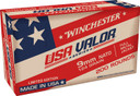 Winchester USA9NATOW USA Valor 9mmLuger 124gr Full Metal Jacket 200 Per Box/5 Case Centerfire, Handgun Ammunition