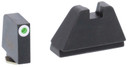 AmeriGlo GL482 Optic Compatible Sight Set for Glock 5XL Tall Green Tritium White Outline Front Sight-Black Rear Sight