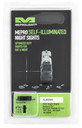 Meprolight USA 402243111 Hyper-Bright Green Tritium Green Outline Front Sight-Green Tritium Black Outline Rear Sight Glock 17/17L/19/22