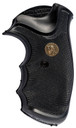 Pachmayr 03250 Gripper Grip Checkered Black Rubber with Finger Grooves for S&W J Frame with Square Butt
