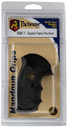 Pachmayr 03250 Gripper Grip Checkered Black Rubber with Finger Grooves for S&W J Frame with Square Butt