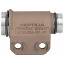 REPTILLA,LLC 100058 Torch 3V/CR123 M-LOK Tobacco Hardcoat Anodized Right Side