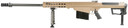 Barrett 18065 M107A1 50 BMG 10+1 29 in Chrome-Lined Fluted Barrel, Four Port Cylindrical Muzzle Brake, FDE Aluminum Receiver, Cerakote FDE Fixed Stock w/Thermal-Guard Cheek Piece & Sorbothane Recoil Pad, Rifle