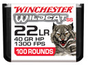 Winchester WW22LRSSD Wildcat Super Speed 22LR 40gr Copper Plated DynaPoint 100 Per Box/20 Case Rimfire Ammunition
