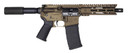 Diamondback DB1912K071 DB15 AR Carbine Length 5.56x45mm NATO 7 in 30+1 Midnight Bronze Buffer Tube Stock, Pistol