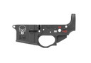 Spikes Tactical STLS015CFA Punisher Stripped Lower Receiver Multi-Caliber 7075-T6 Aluminum Black Anodized with Color Fill for AR-15