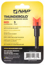 NAP NAPILLNXRD3PK Thunderglo Illuminated Nock Crossbow Red Half Moon/ 3 Pack