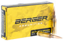 Berger Bullets 31021 Tactical 6.5Creedmoor 130gr Hybrid Open Tip Match 20 Per Box/10 Case Centerfire, Rifle Ammunition