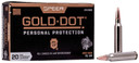 Speer 24469 Gold Dot Personal Protection 223Rem 75gr Soft Point 20 Per Box/10 Case Centerfire, Rifle Ammunition