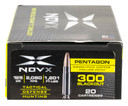 NovX 300BLK125CP20 Pentagon 300Blackout 125gr Copper Hollow Point 20 Per Box/10 Case Centerfire, Rifle Ammunition