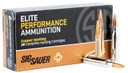 Sig Sauer E6MMCH120 Elite Copper Hunting 6mmCreedmoor 80gr Copper Solid 20 Per Box/10 Case Centerfire, Rifle Ammunition