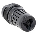 Dead Air DA124 Xeno Muzzle Brake Black Nitride 4140 Steel with 5/8 in-24 tpi Threads