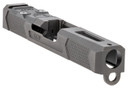 Grey Ghost Precision GGP193OCV4 GGP19 Version 4 Slide Compatible w/Glock G19 Gen3, Milled For Trijicon RMR & Leupolld Deltapoint Pro, 17-4 Stainless Steel w/Black Nitride Finish