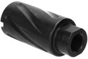TacFire MZ1007N Spiral Fluted Muzzle Brake Black Oxide Steel with 1/2 in-28 tpi Threads, 2.60 in OAL & 1.12 in Diameter for 5.56x45mm NATO AR-15