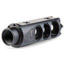 Ultradyne USA MERCURY Brake, 5.56MM/223REM, Fits AR-15s with 1/2X28 Threads, Black, 3.1 oz., 416 Stainless Steel, Includes Shrouded Timing Nut UD10670