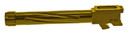 Rival Arms RA20G104E Precision V1 Drop-In Barrel 9mm Luger 4.49 in Gold PVD Finish 416R Stainless Steel Material with Threading for Glock 17 Gen5