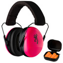 Browning 126373 Range Kit Foam Plastic with Foam 27 dB 36 dB Over the Head Orange Pink/Black Women