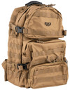 Rukx Gear ATICT3DT Tactical 3 Day Tan 600D Polyester w/ Molle Hook & Loop Panel 4 Storage Areas