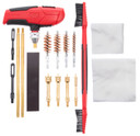 Birchwood Casey HNDGCLNKIT, Handgun Cleaning Kit 16 Pieces Black/Red