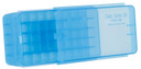 MTM Case-Gard P50SS9M24 Side-Slide Ammo Box Multi-Caliber, Handgun Clear Blue Plastic 50rd