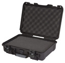 Nanuk 9101001 910 Waterproof Black Resin with Foam Padding & Airline Approved 13.20 in L x 9.20 in W x 4.10 in H Interior Dimensions