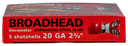 DDupleks USA 20D20 Broadhead Devastator 20 Gauge 2.75 in 11/16 oz Slug Shot 5 Per Box/ 50 Cs