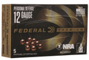 Federal PD132NRA00 Premium Personal Defense 12Gauge 2.75 in 00BuckShot 5 Per Box/50 Case, Shotgun Shells